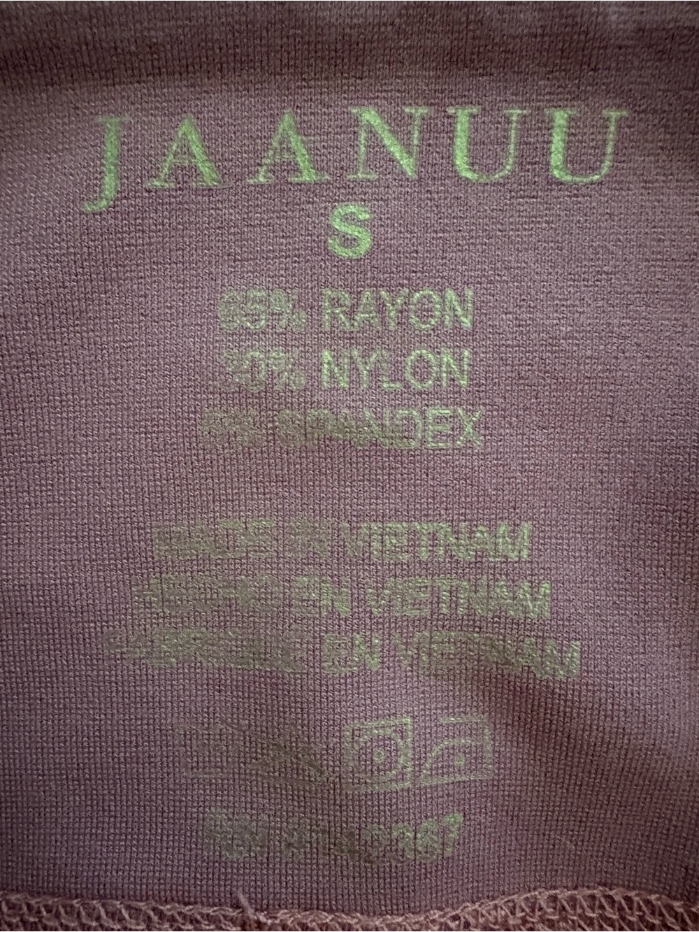 Jaanuu Scrub Set- Mauve Top With Ruffle Trim And Knit Cargo Pants-Small - Picture 2 of 16